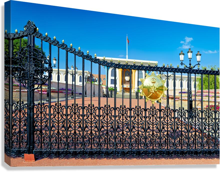 Al Alam Palace in Muscat Oman on a clear day