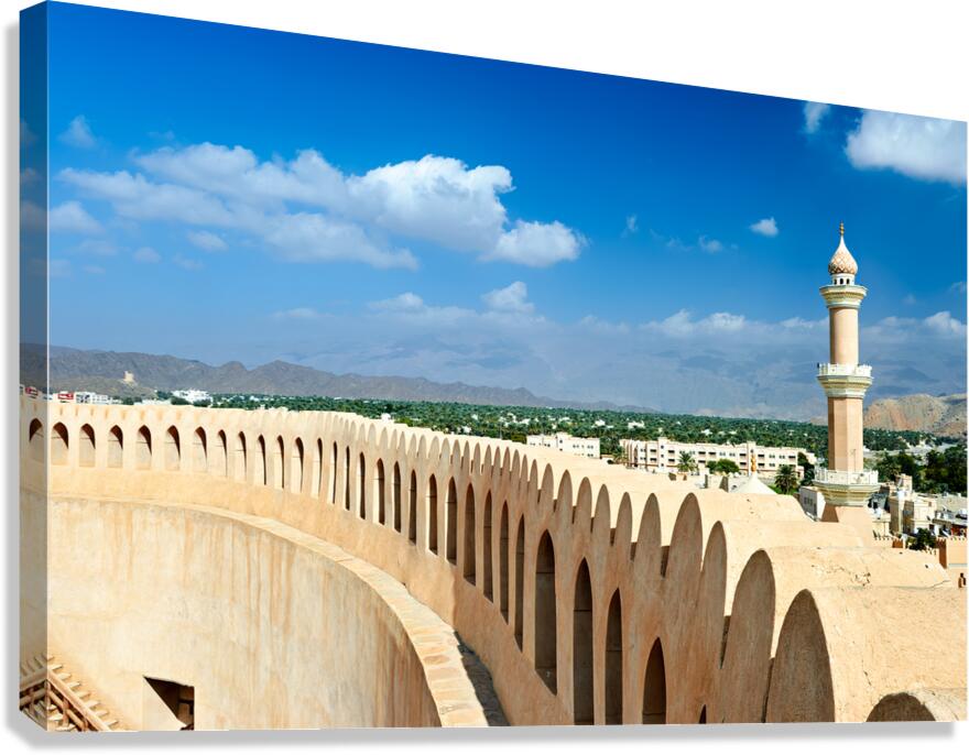 Visit the historic Nizwa Fort in Oman with a view