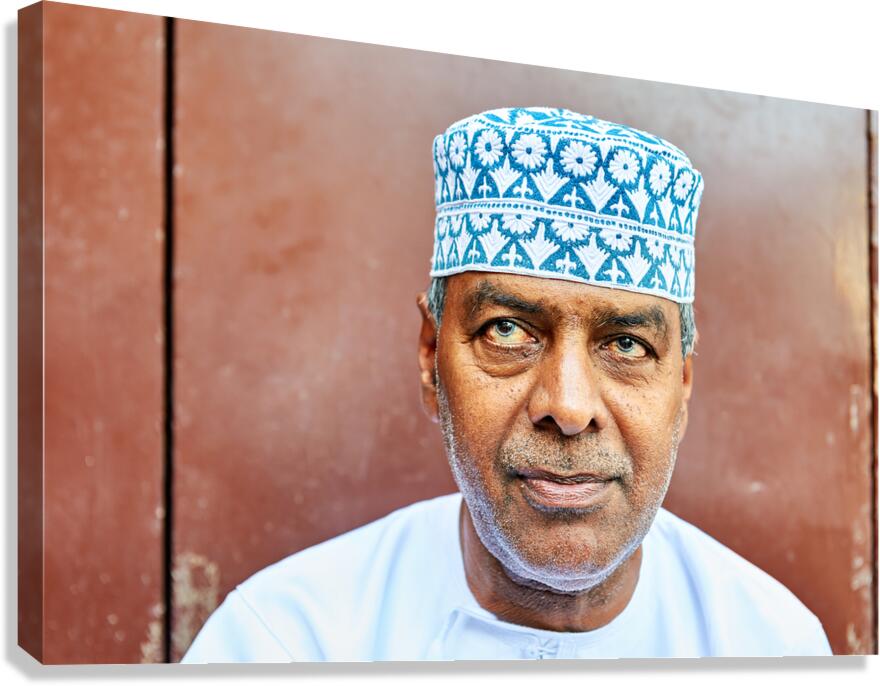 Elderly man in traditional clothing in Muscat Oman