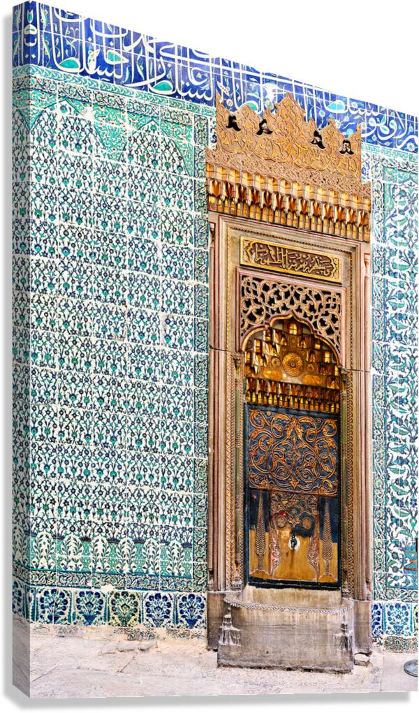 Water fountain at Topkapi Palace in Istanbul Turkey