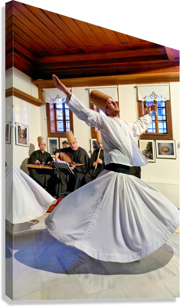 Dervishes dance in Istanbul at a cultural event