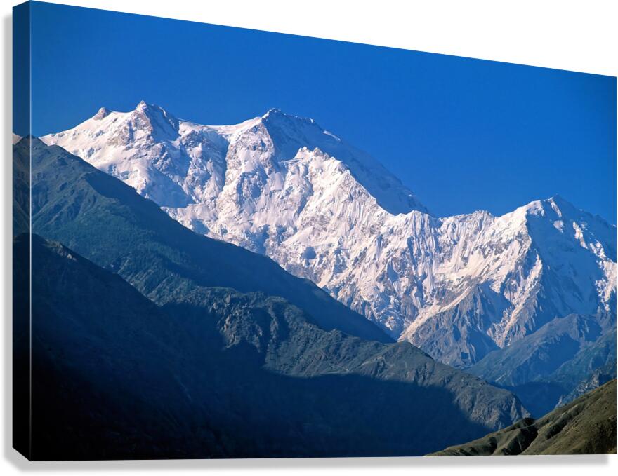 Snow covered peaks in the Karakoram range of Pakistan