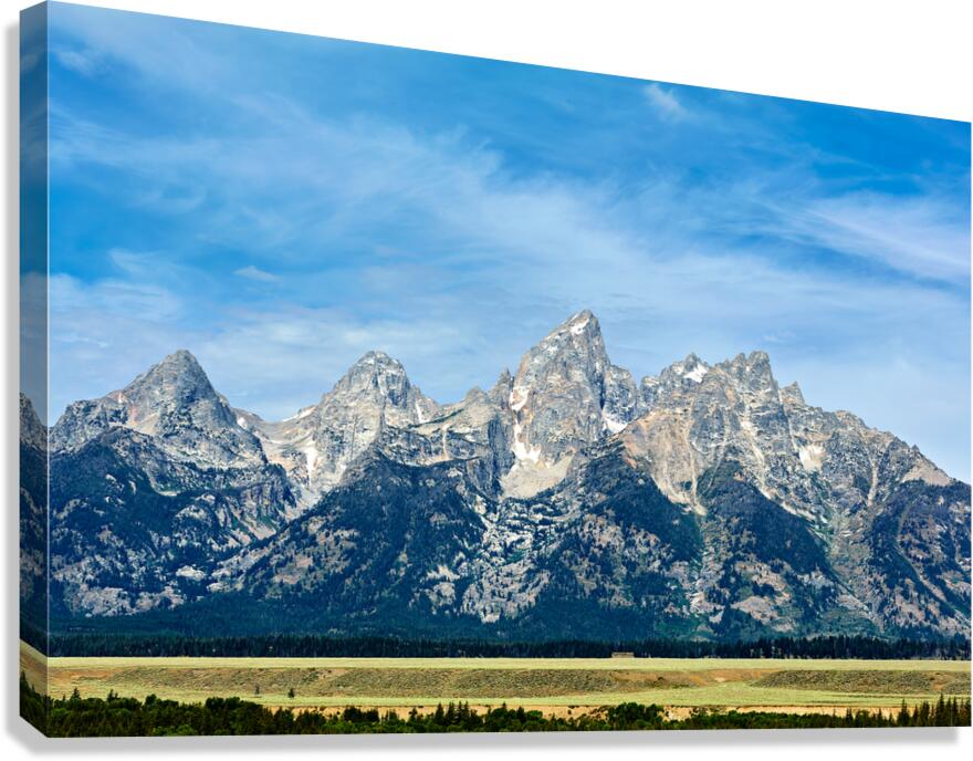 Exploring Grand Teton National Park mountains in the USA