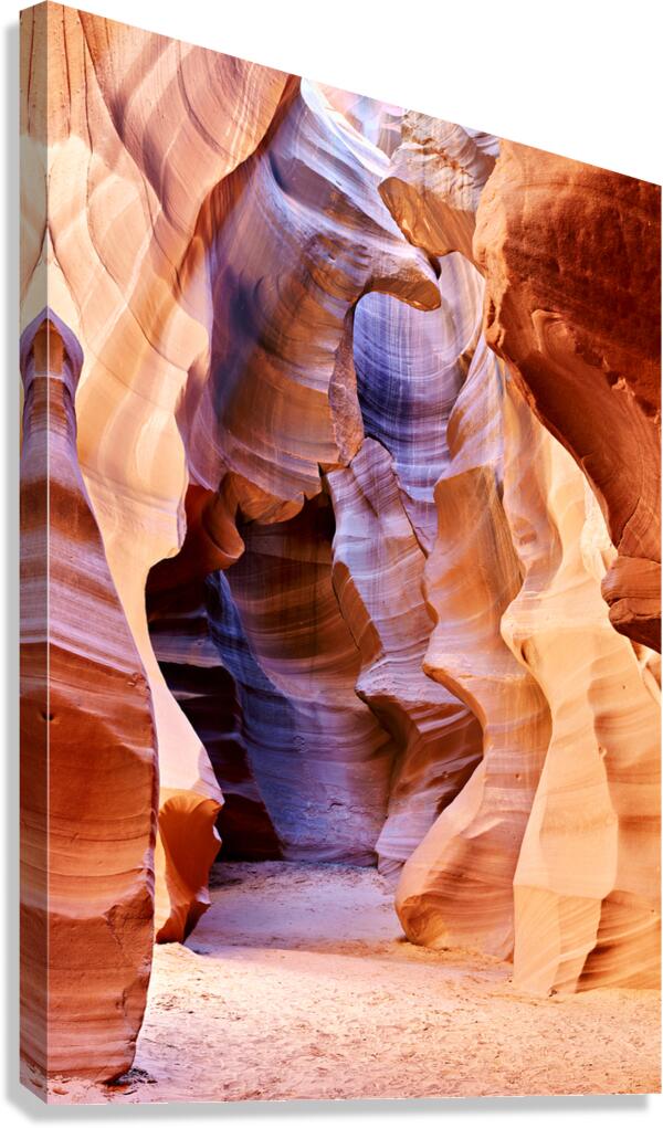 Exploring Antelope Slot Canyon in USA during the day