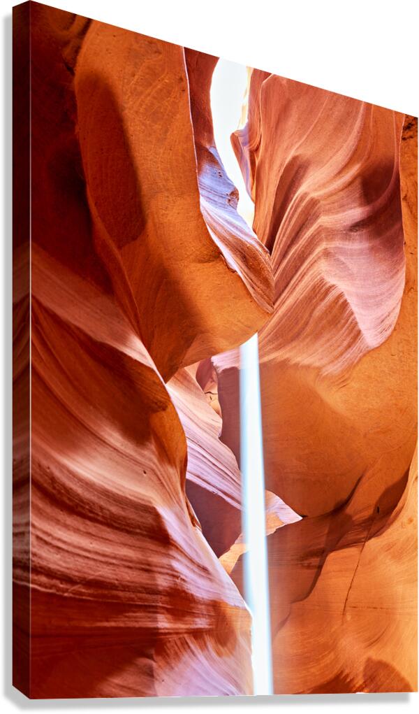 Exploring Antelope Slot Canyon in Arizona USA during midday