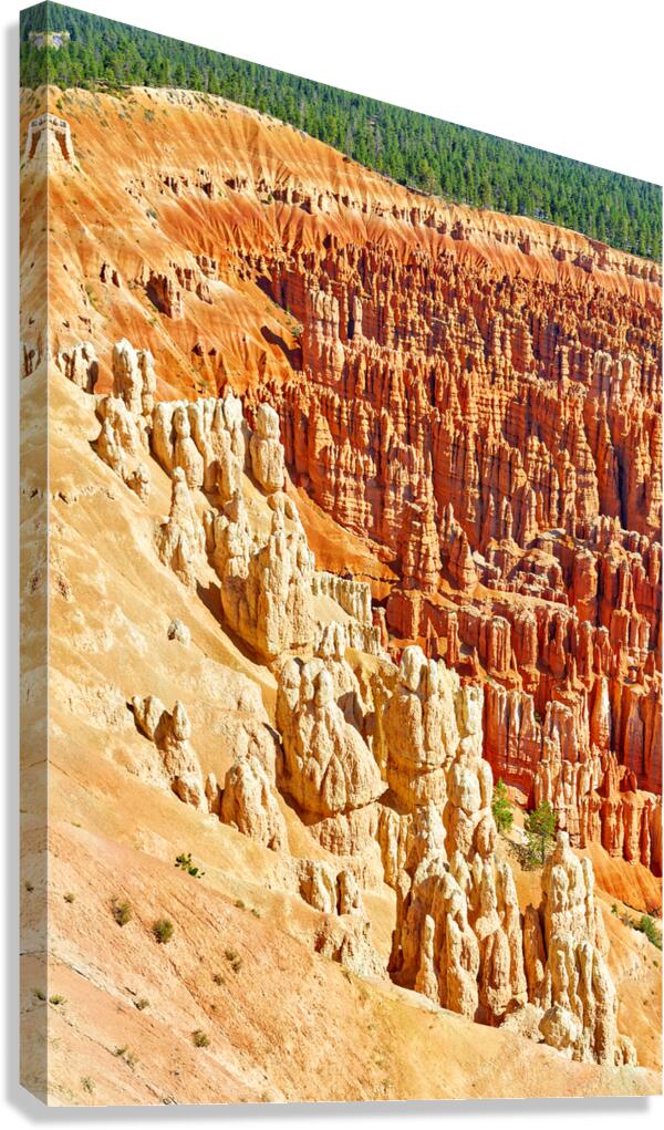 Visitors enjoy the view of Bryce Canyon from Inspiration Point