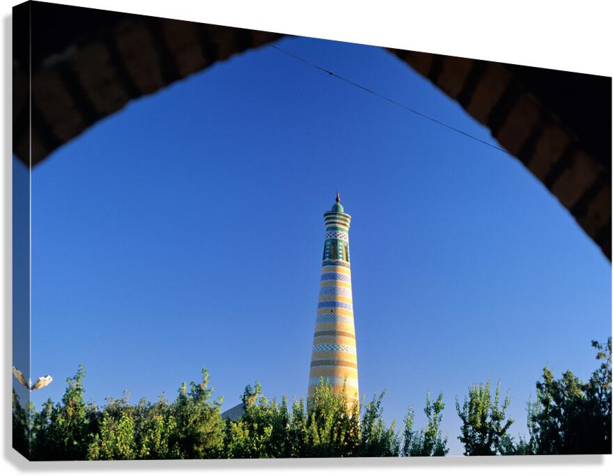Visit to the iconic minaret in Khiva Uzbekistan