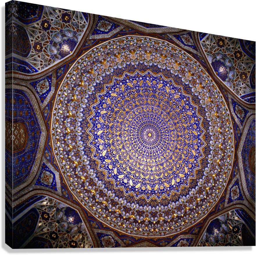 Ceiling design in a Samarkand building Uzbekistan