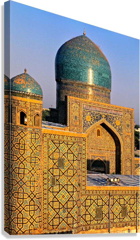 Historic madrasa in Samarkand showcases intricate tile work