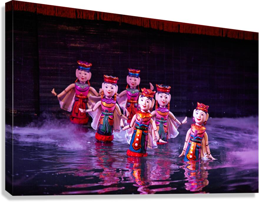 Water puppetry performance in Hanoi Vietnam