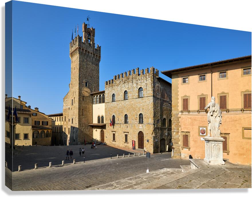 Palazzo dei Priori in Arezzo Tuscany during a clear day