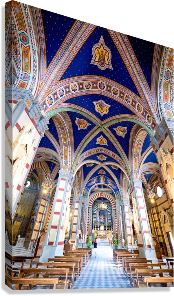 Basilica Santa Margherita in Cortona Tuscany during the day