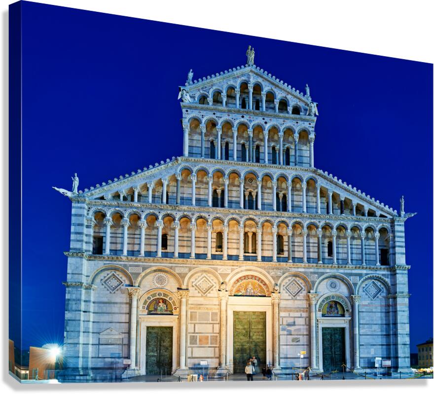 Pisa Cathedral at sunset in Piazza dei Miracoli