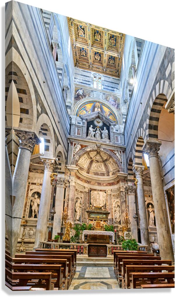 Visit the interior of Pisa Cathedral in Tuscany Italy