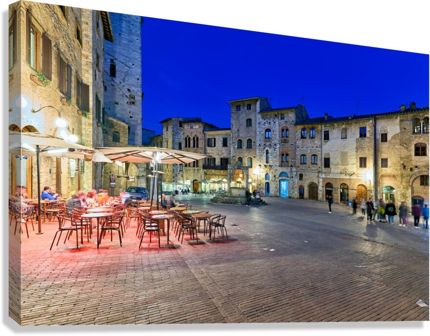 Visit San Gimignano at sunset in Tuscany Italy