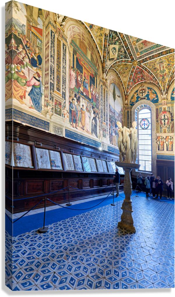 Visit piccolomini library in siena tuscany italy