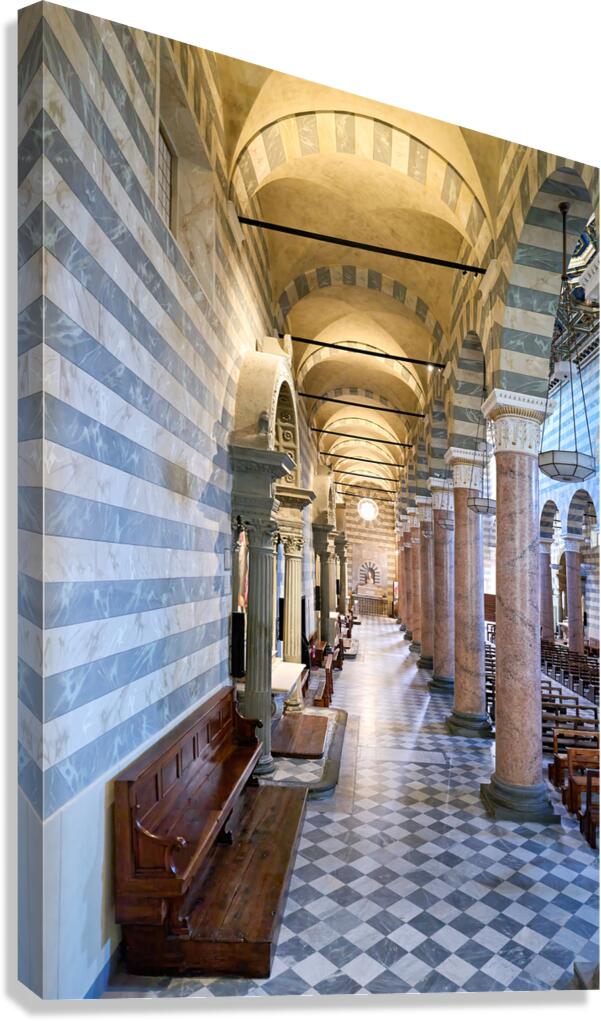 Cathedral Duomo di Volterra interior view in Tuscany