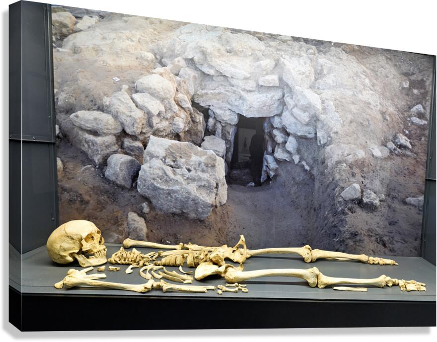 Exploring Etruscan tomb remains in Volterra Tuscany Italy