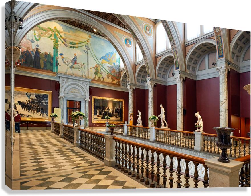Interior view of Stockholm Nationalmuseum in Sweden