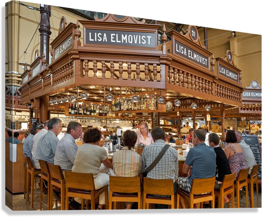 Dining at lisa elmqvist in östermalms saluhall in stockholm