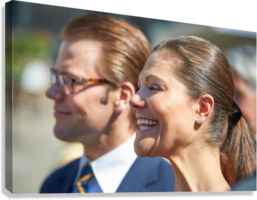Crown Princess Victoria and Prince Daniel at event in Stockholm