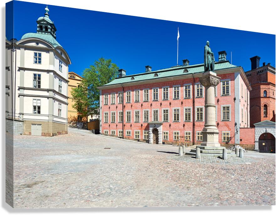 Exploring Gamla Stan in Stockholm with historic buildings