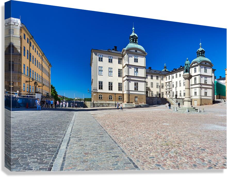 Exploring Gamla Stan in Stockholm on a sunny day