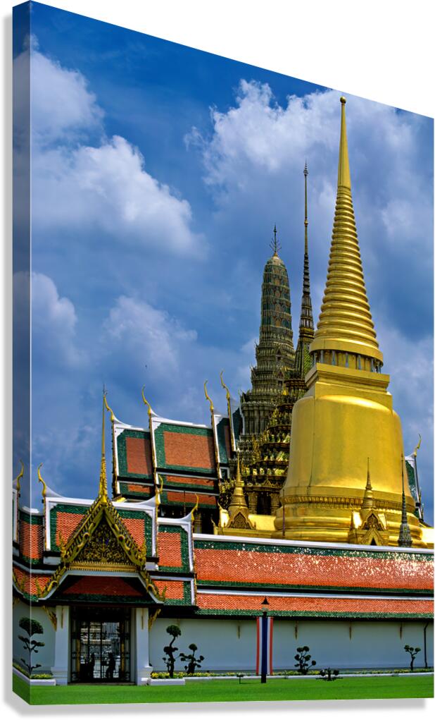 Wat Phra Kaew in Bangkok shows temple structure and design