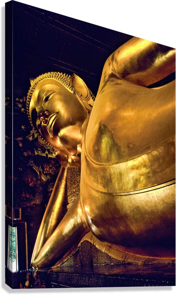 Big Buddha statue in Wat Pho temple in Bangkok Thailand