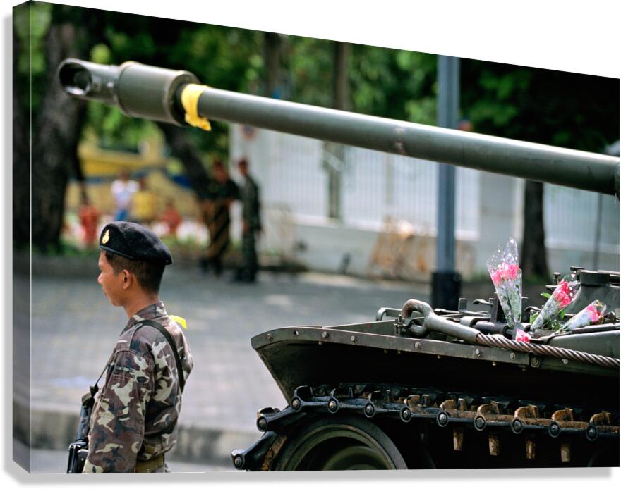 Support from the people during the Bangkok coup detat