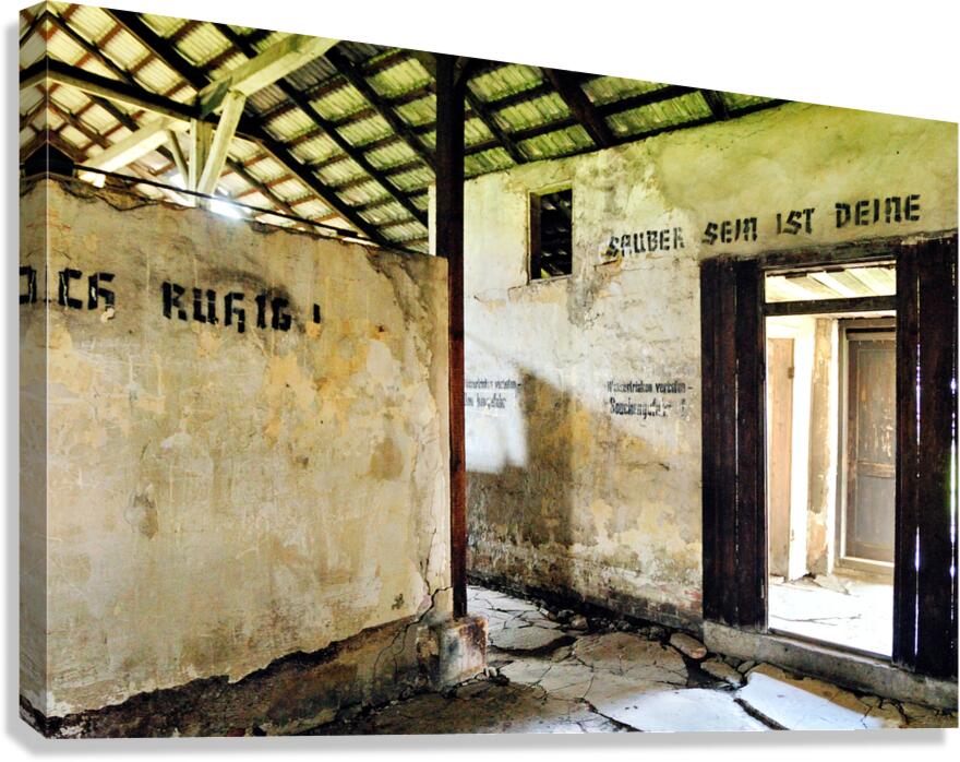 Inside the barracks at Auschwitz concentration camp in Krakow