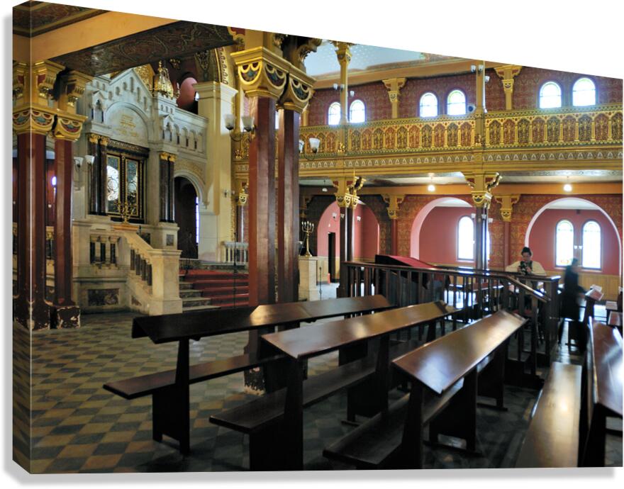 Inside a historic church in Krakow Poland during the day