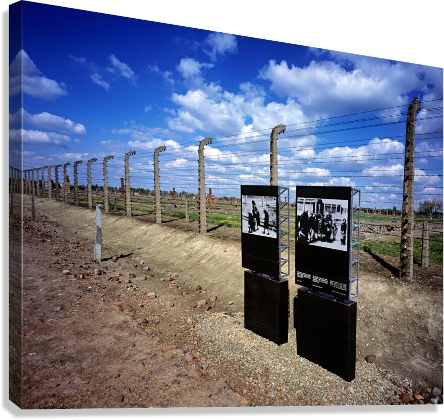 Krakow site of Auschwitz concentration camp with exhibits