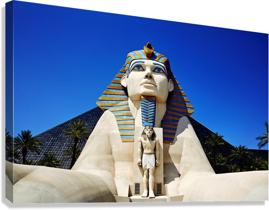 Luxor Hotel and Casino at Las Vegas in bright sunlight