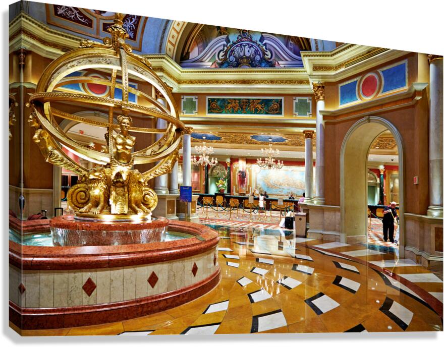 Lobby view of Venetian Hotel in Las Vegas