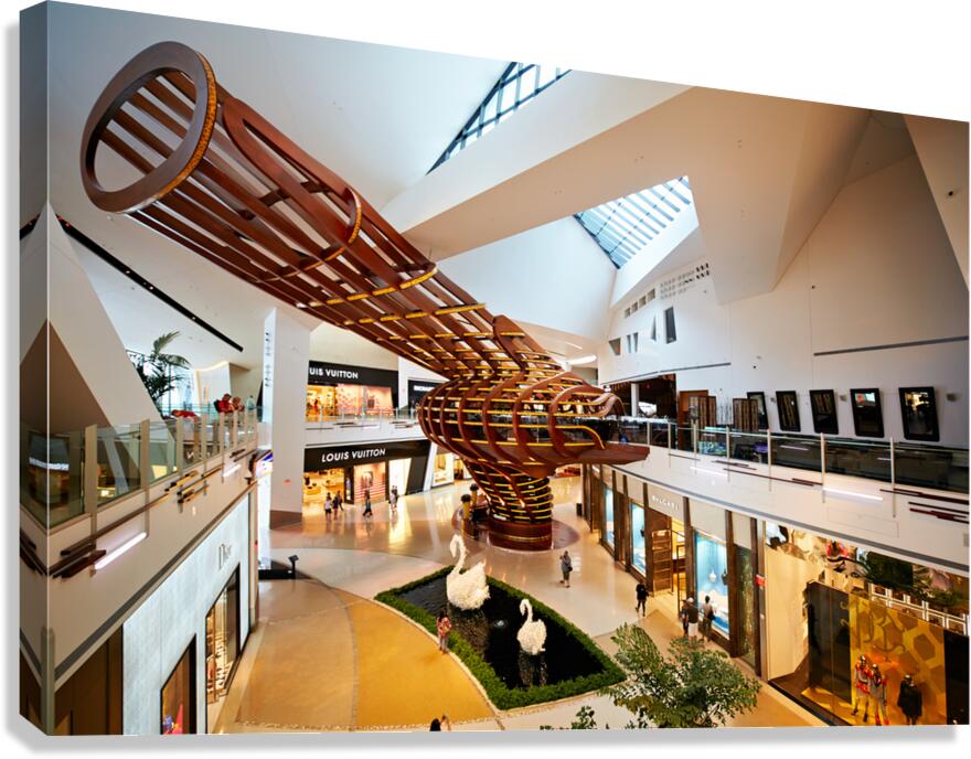 Visitors explore Crystals Mall at City Center in Las Vegas
