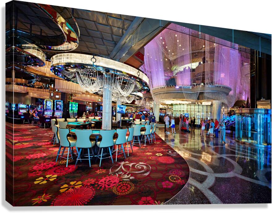 Busy scene inside the Cosmopolitan Hotel Mall in Las Vegas