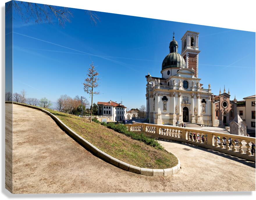 Church of St. Mary of Mount Berico in Vicenza on a clear day