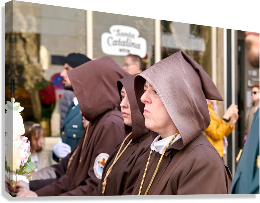 Processions during Easter Holy Week in Zaragoza Spain