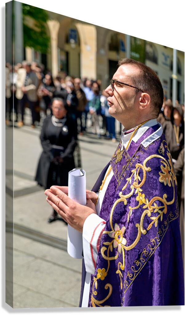 Procession during Easter Holy Week in Zaragoza Spain