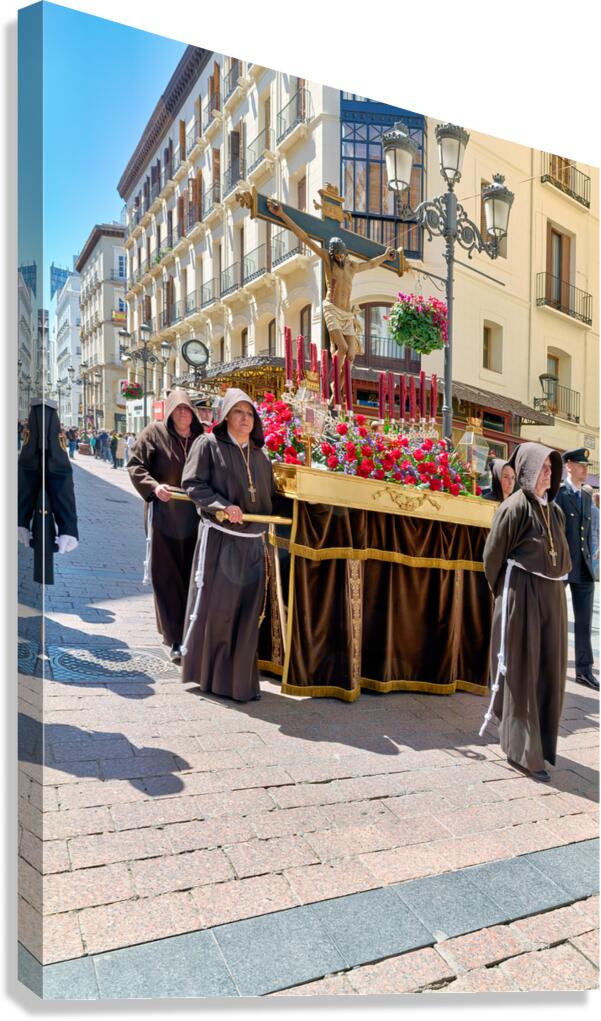 Processions during Holy Week in Zaragoza Aragon Spain