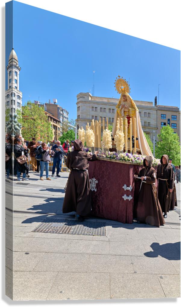 Easter processions in Zaragoza Aragon Spain during Holy Week
