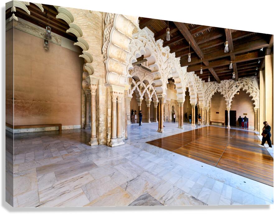 Visit to aljaferia palace in zaragoza spain