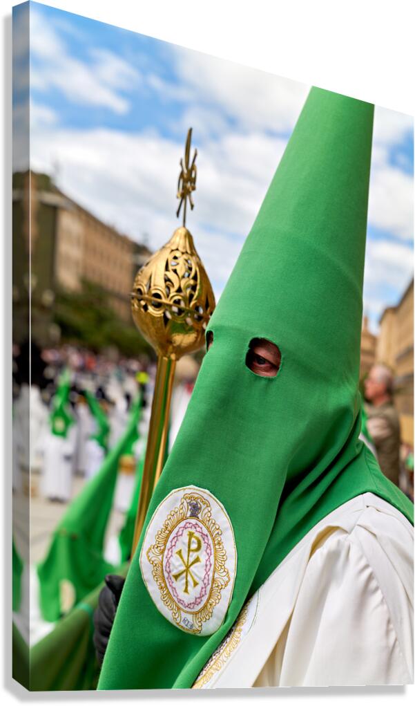 Processions during Easter Holy Week in Zaragoza Spain