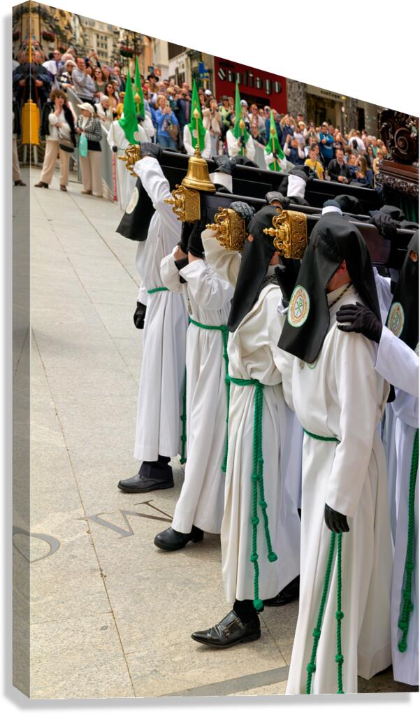 Processions during Easter Holy Week in Zaragoza Spain