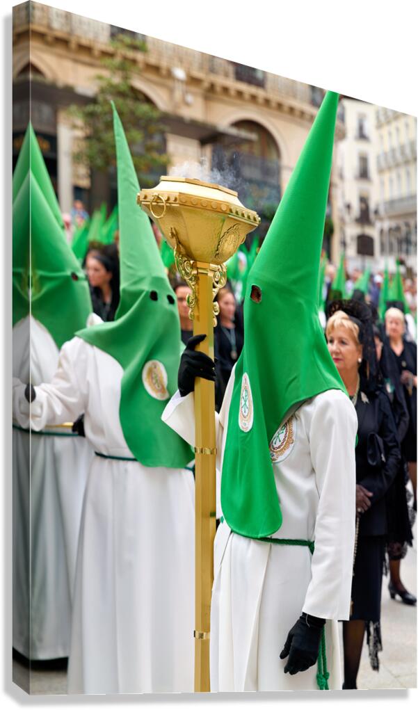 Processions during Easter Holy Week in Zaragoza Spain