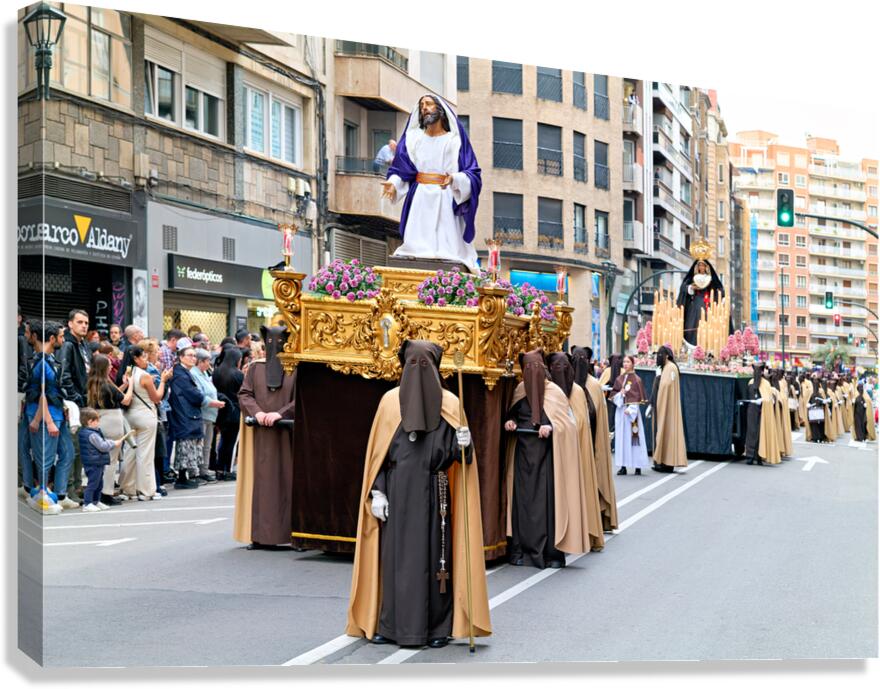 Easter processions in Zaragoza Aragon during Holy Week