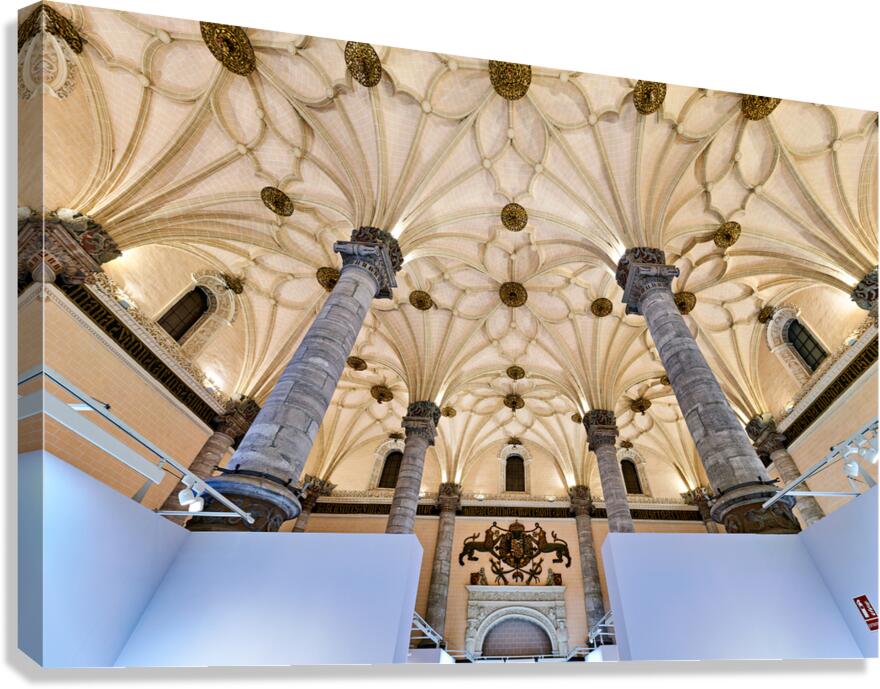 Exquisite architectural detail in Zaragozas La Lonja