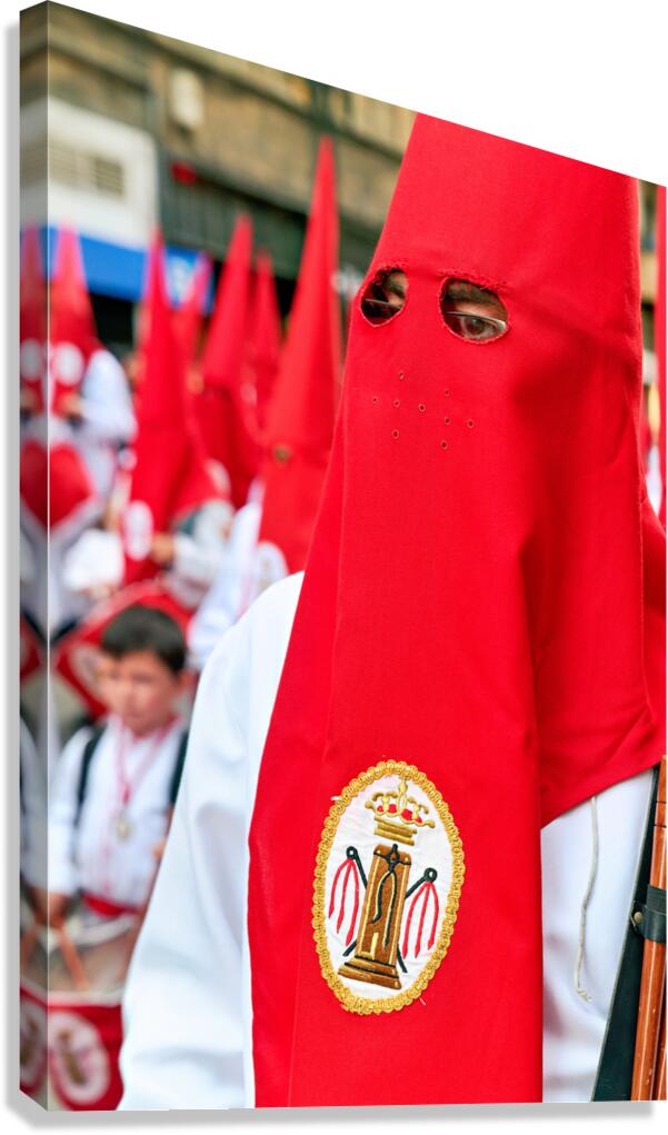 Processions during Easter Holy Week in Zaragoza Spain