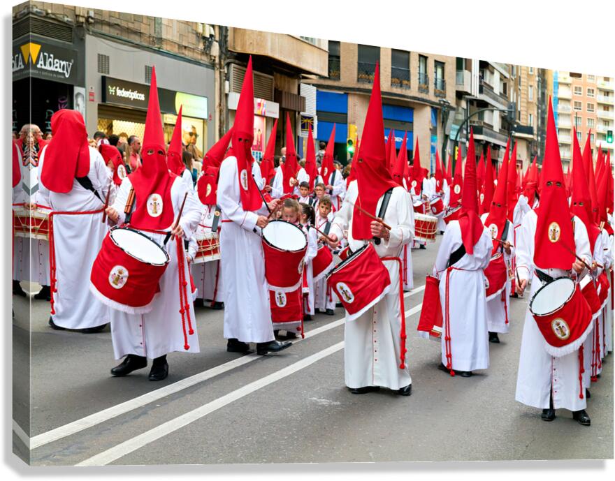 Processions for easter holy week in zaragoza aragon spain